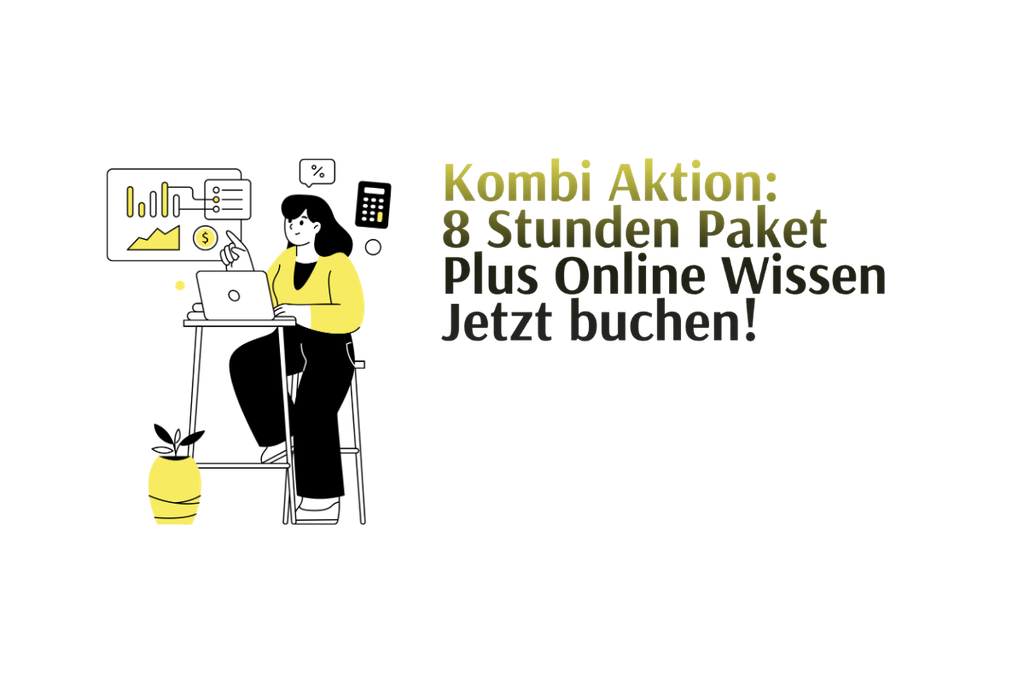 Buchhaltung: 8 Std. 1:1 Support plus Online Wissen