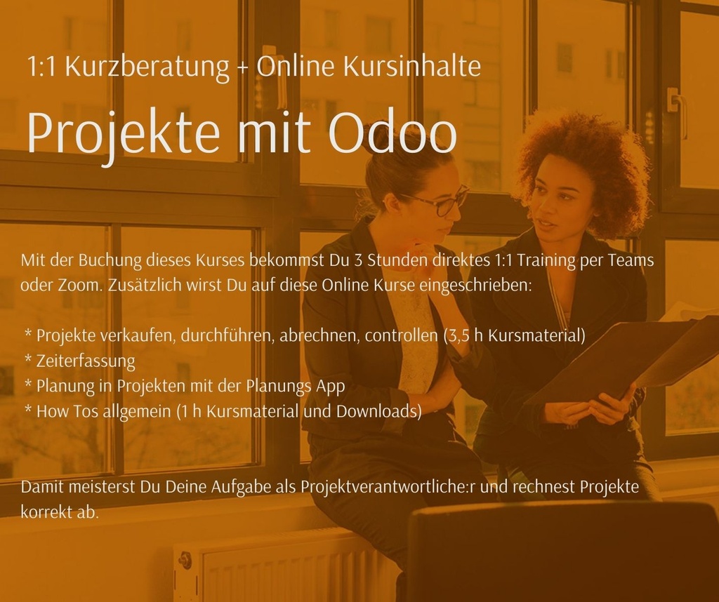 Online Odoo Lernen: Alles fürs Projektbusiness (Kopie)